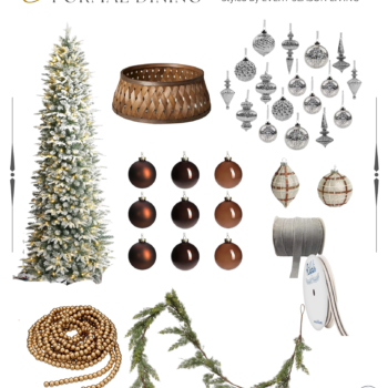 Formal Dining Christmas Mood Board