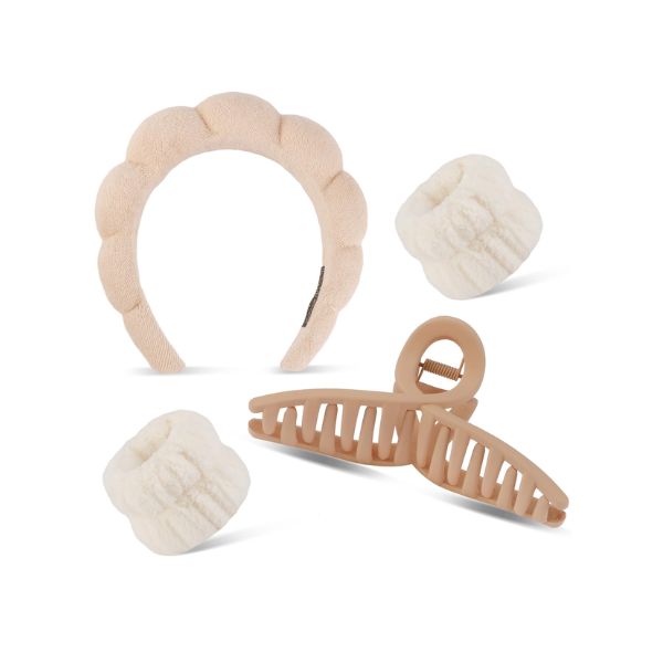 tan hair accessories kit