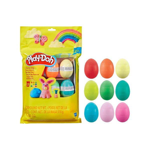 Play-Doh Easter Eggs Bag 9 Pack, 2 Ounces Each, Assorted Colors