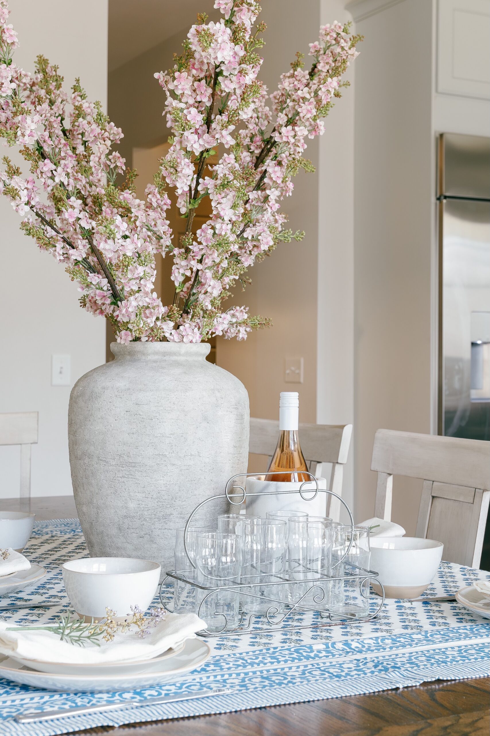 Spring tablescape