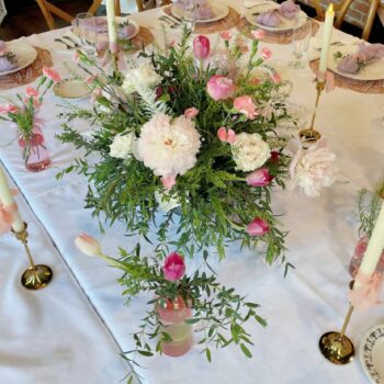 Bridal Brunch tablescape