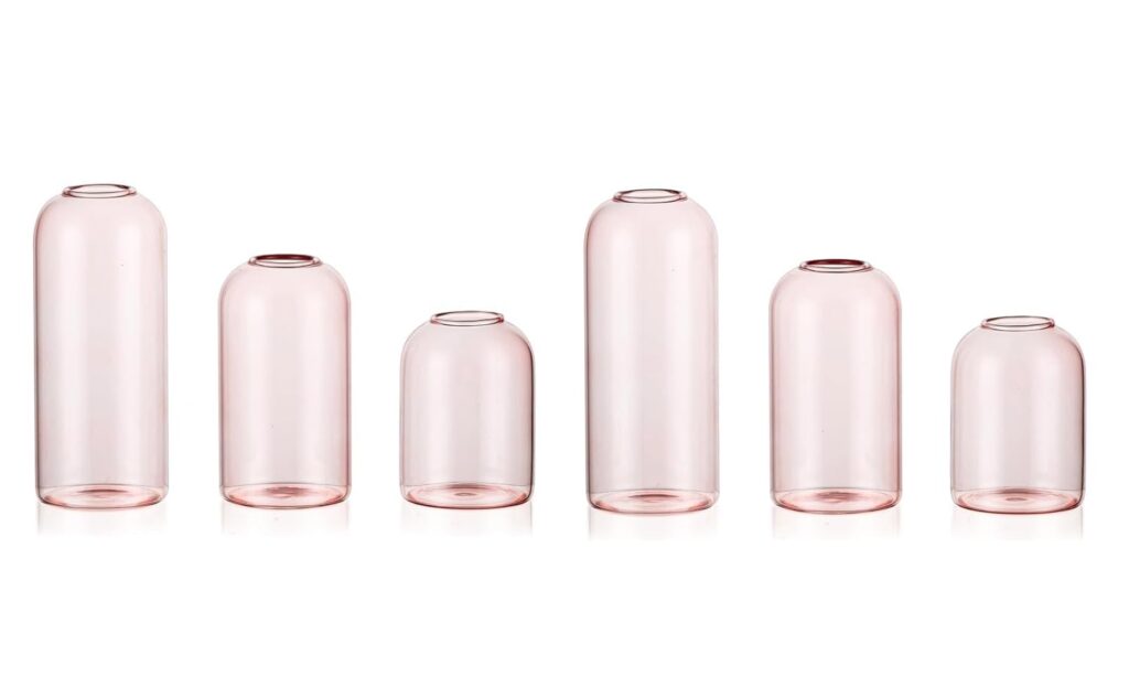 Pink Bud Vases