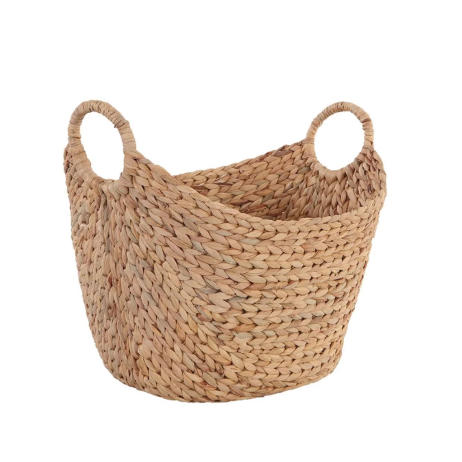 wooven basket with handles