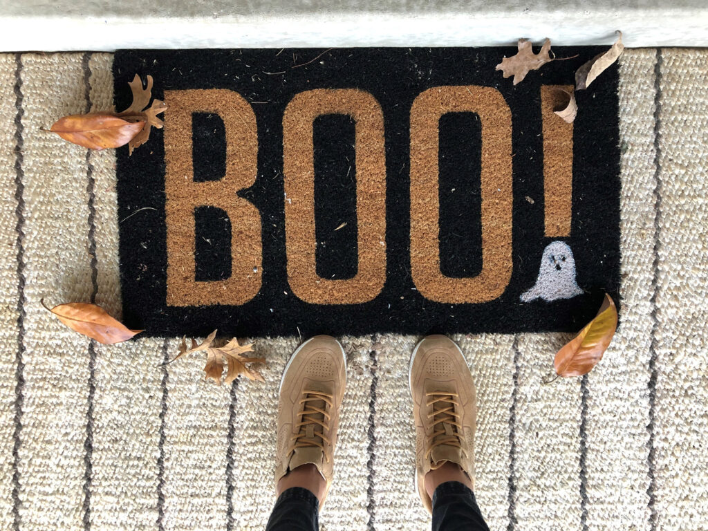 Halloween Boo Door Mat