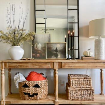 Halloween Foyer Entry Table