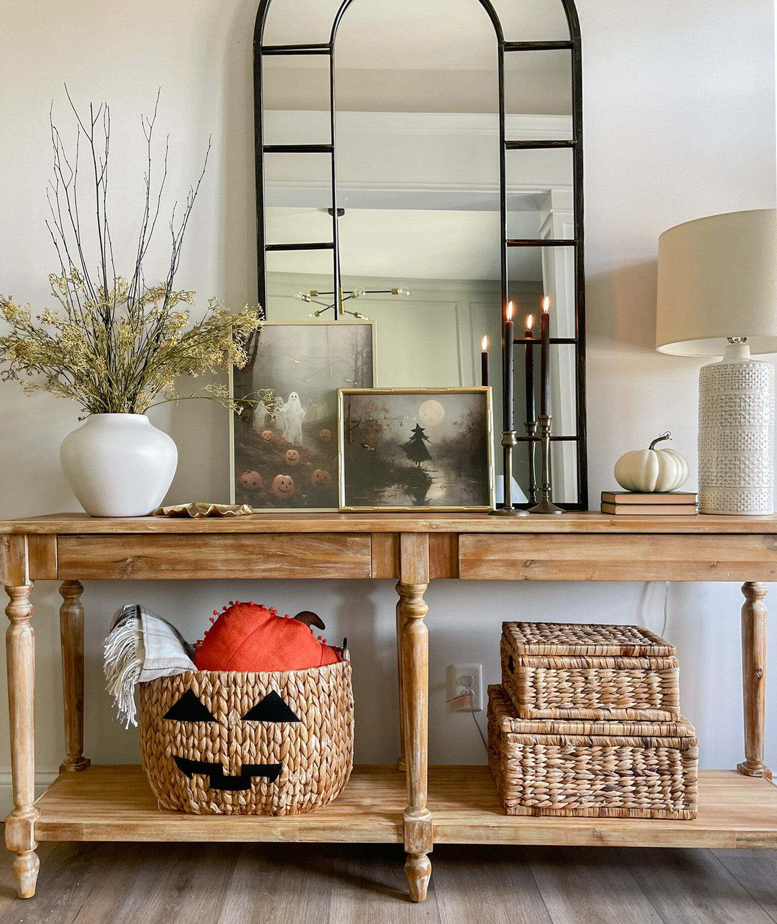 Halloween Foyer Entry Table