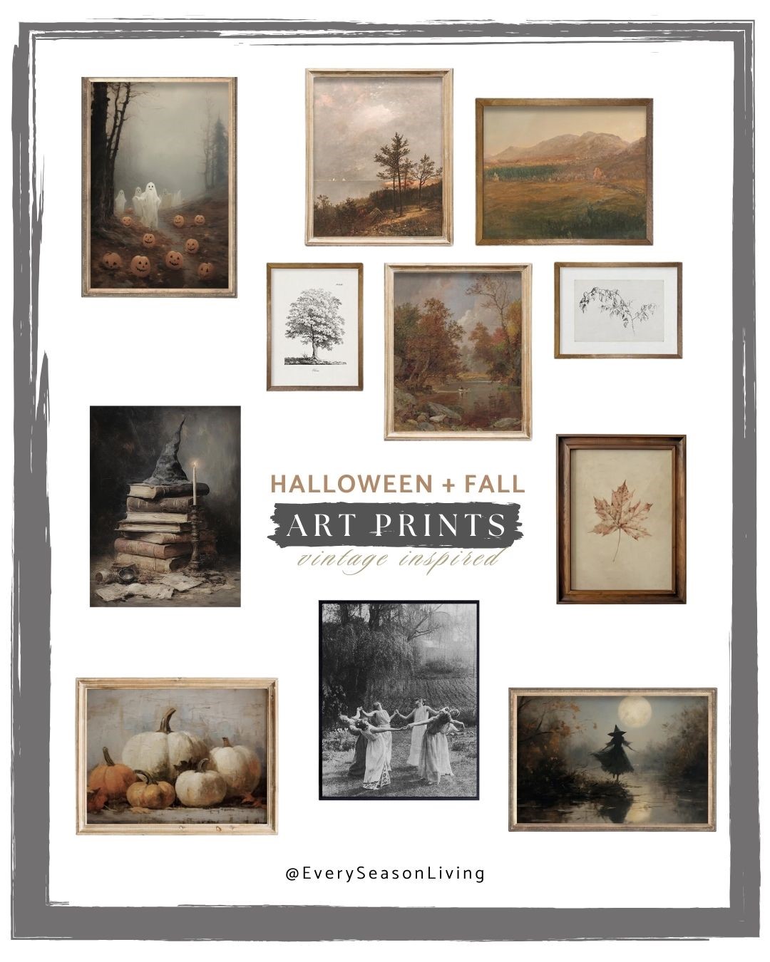 Vintage Inspired Halloween Art Prints