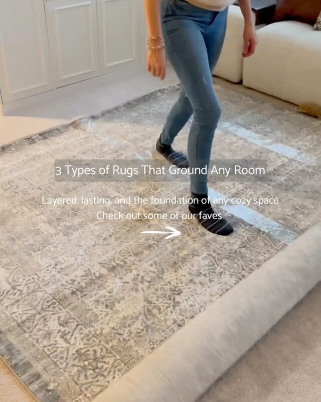 Some rugs are trendy.
These? Timeless. 🤎

We’re calling these our go-to 3 for a reason—they’re neutral, versatile, and easy to style season after season. From jute textures to soft, washable staples, they make grounding your home effortless (literally and visually).

Which one’s your go-to?

🏷️ Comment Rugs for a few of our favorites OR Tap our link in bio