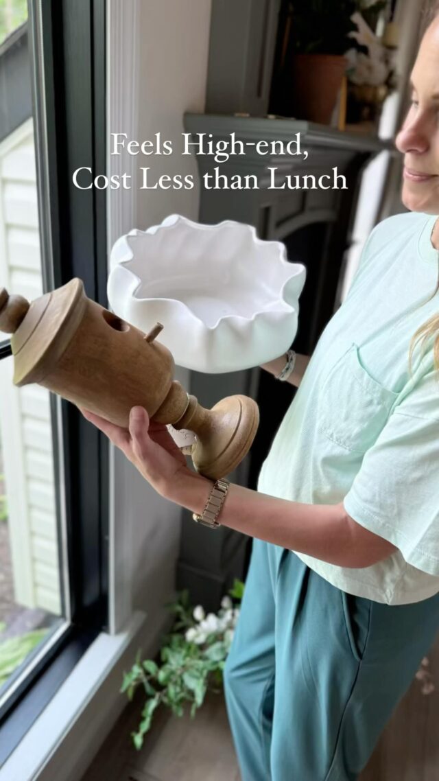 I’m a sucker for a good @homegoods hunt—but I’m picky about what makes it home. 🛒✨
These under-$30 finds passed the test: unique, timeless, and just enough personality to layer into your year-round base.
If you’re thrifting, estate sale hunting, or browsing those HomeGoods shelves… here’s what I always keep an eye out for:
🔹 Bowls and vessels with sculptural shapes or textured edges

🔹 Quality trays with weight + patina or rich woven textures

🔹 Lanterns that feel Pottery Barn or West Elm–inspired

🔹 Brass or wood accents with a worn-in look (even if faux!)

🔹 Unexpected vintage-style pieces with charm and character

🔹 Pairs of candlesticks (always snag 2 or 3!)

🔹 Lamps in unique shapes or with statement shades
💡 Save this post if you’re heading to HomeGoods soon—or just need a reminder that beauty doesn’t have to break the bank.
#EverySeasonLiving #HomeGoodsHaul #CollectedNotCluttered #ClassicAndCozy #TimelessHomeStyle #BudgetFriendlyDecor #AffordableStyleFinds